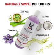Calming Lavender Dog Shampoo w/Aloe Vera & Essential Oils - Professional Size