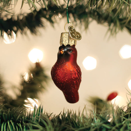 Mini Red Cardinal Ornament - Southlake Paws