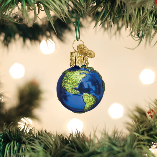 Mini Planet Earth Ornament - Southlake Paws