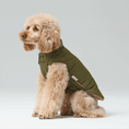 Load image into Gallery viewer, Reversible Dog Vest Jacket - Green Brown

