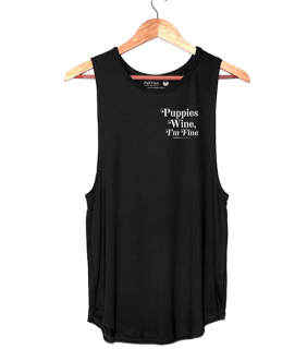 Puppies & Wine 2.0 - Women's Sleeveless