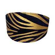 Black & Gold Zebra Print 3 Wide Style Collar