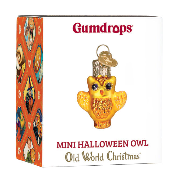Mini Halloween Owl Ornament - Southlake Paws