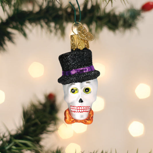 Mini Top Hat Skeleton Ornament - Southlake Paws