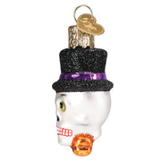 Mini Top Hat Skeleton Ornament