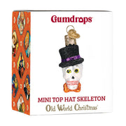 Mini Top Hat Skeleton Ornament