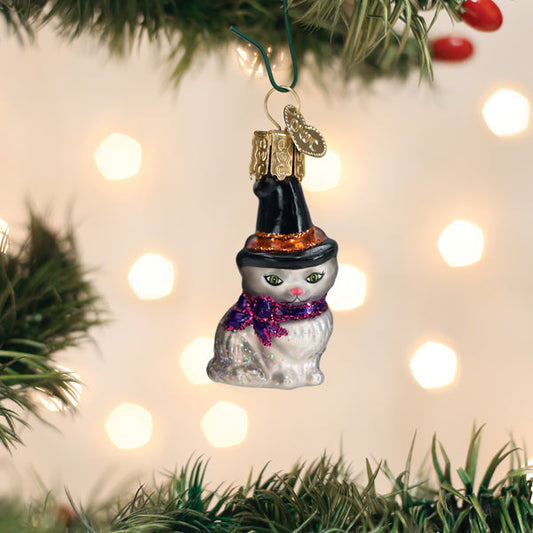 Mini Witch Cat Ornament - Southlake Paws