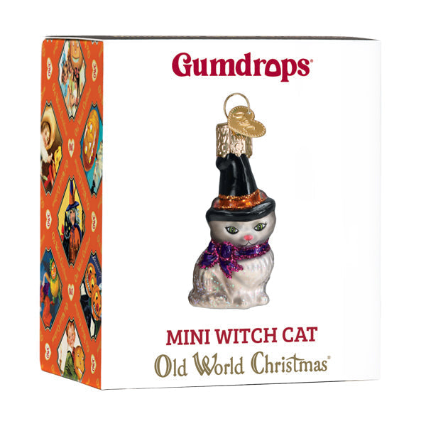 Mini Witch Cat Ornament - Southlake Paws
