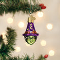 Load image into Gallery viewer, Mini Witch Head Ornament - Southlake Paws
