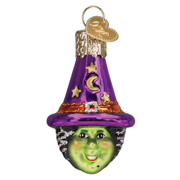 Mini Witch Head Ornament - Southlake Paws