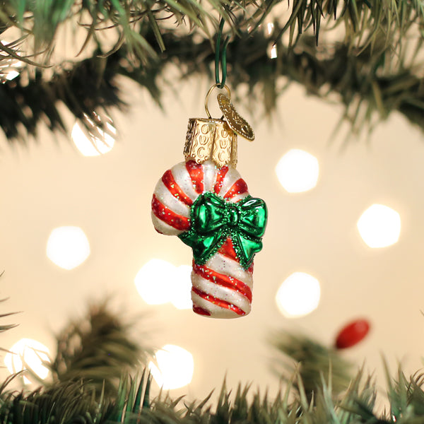 Mini Candy Cane Ornament - Southlake Paws