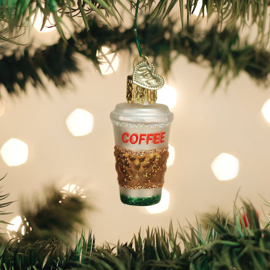 Mini Coffee To Go Ornament - Southlake Paws