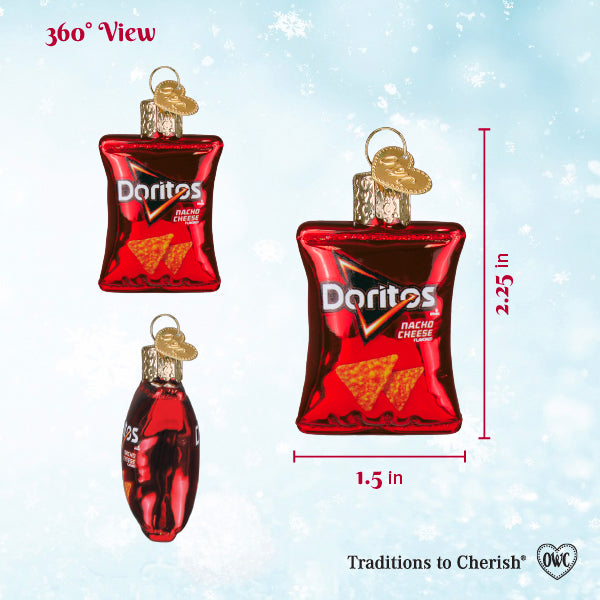 Mini Doritos Nacho Cheese Ornament - Southlake Paws