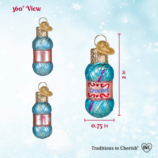 Mini Crochet Ornament - Southlake Paws