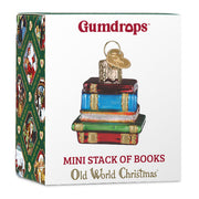 Mini Stack Of Books Ornament