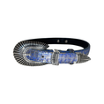Load image into Gallery viewer, Stunning Multi-Color Blue/Silver Snake With Our Custom 3-Piece Italian Hardware
