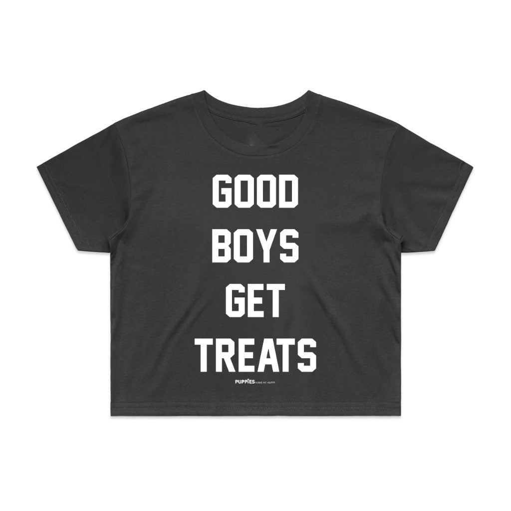 Good Boys Get Treats Crop Top | Gift for Dog Lovers & Pup Owners