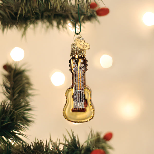 Mini Guitar Ornament - Southlake Paws