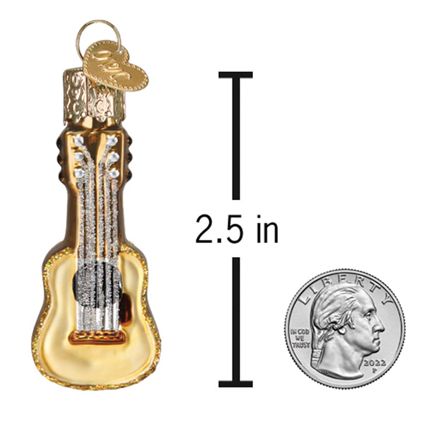 Mini Guitar Ornament - Southlake Paws