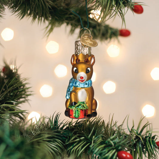 Mini Rudolph The Red-Nosed Reindeer Ornament - Southlake Paws