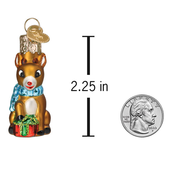 Mini Rudolph The Red-Nosed Reindeer Ornament - Southlake Paws