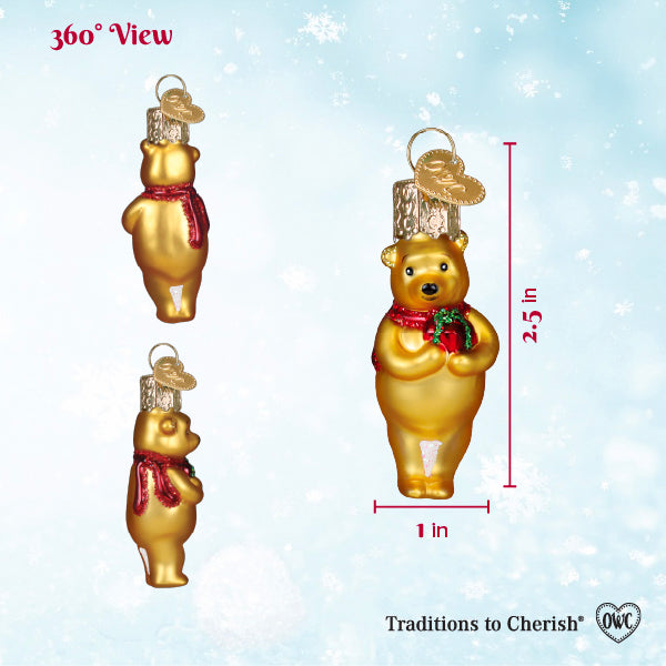 Mini Winnie With Gift Ornament - Southlake Paws