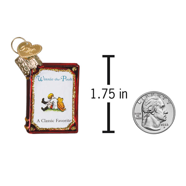 Mini Winnie-The-Pooh Book Ornament - Southlake Paws