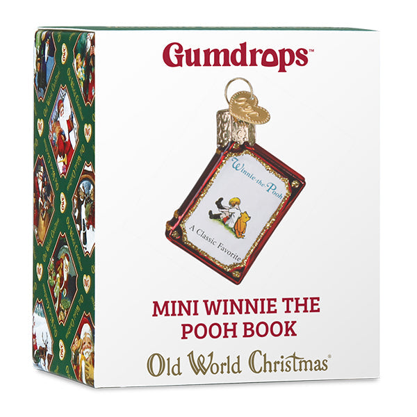Mini Winnie-The-Pooh Book Ornament - Southlake Paws