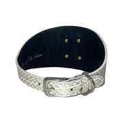 Glamorous Stunning Silver Snake With our Custom Swarovski Crystal Rivet