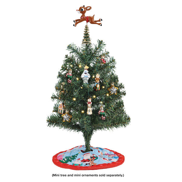Mini Rudolph Tree Topper & Skirt - Southlake Paws