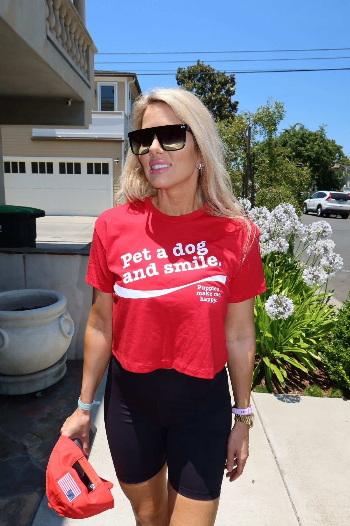 Pet A Dog And Smile | Crop Tee