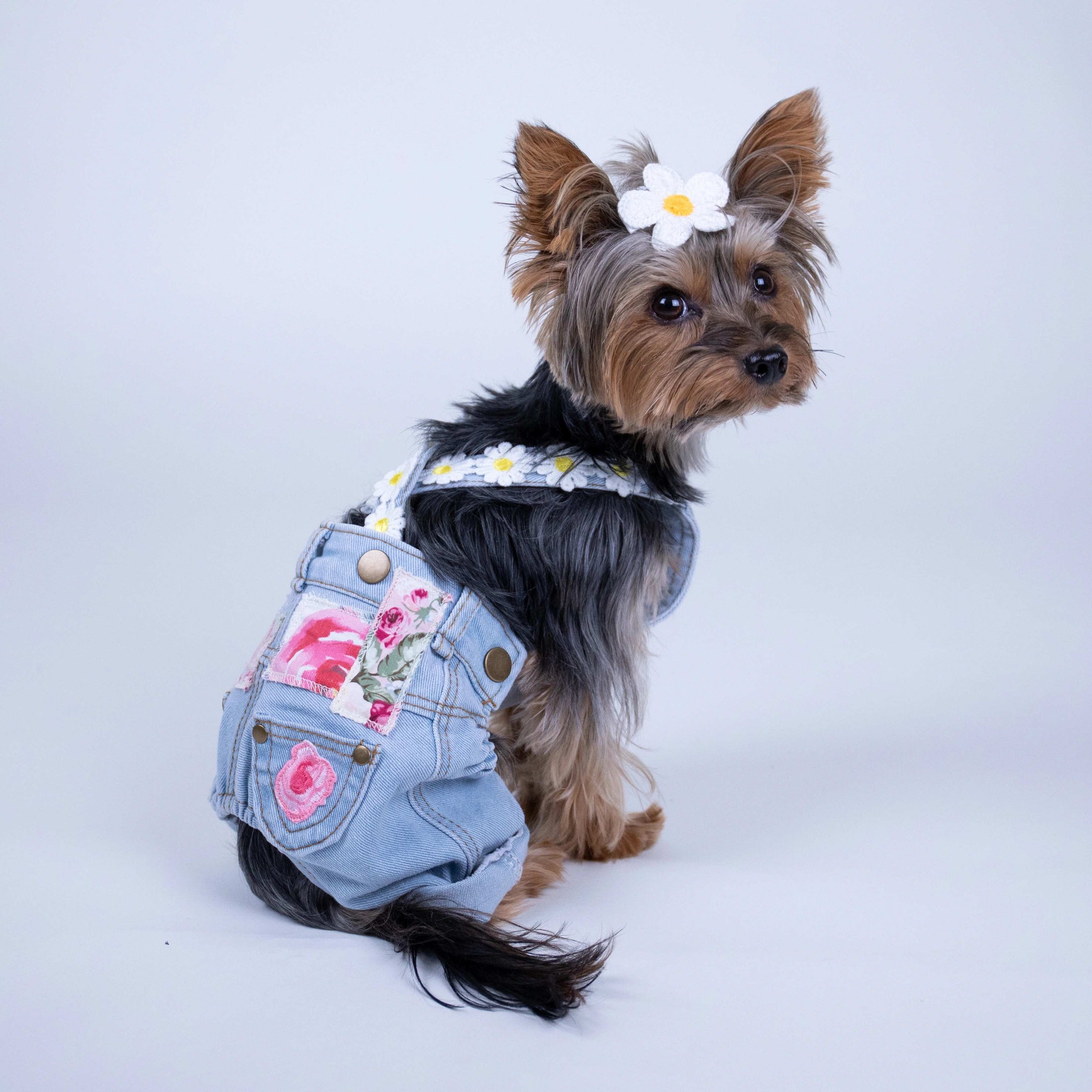 Floral Patchwork Overalls