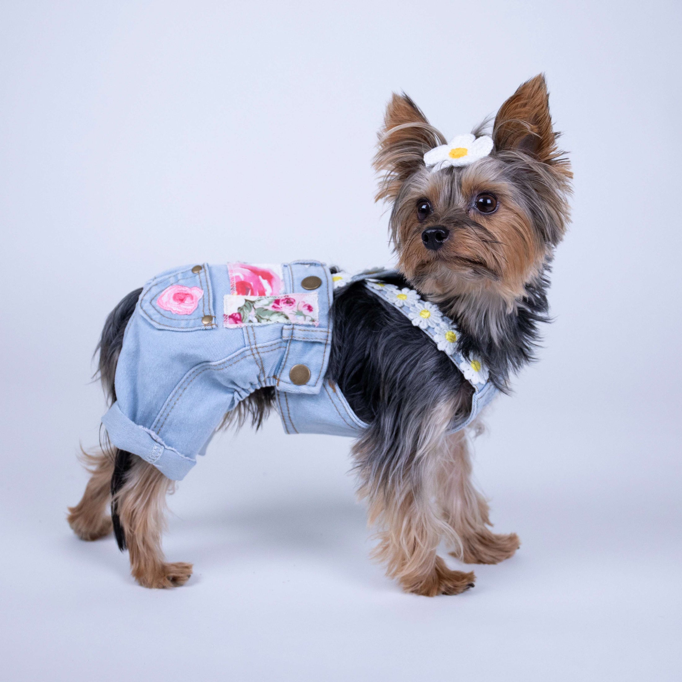 Floral Patchwork Overalls