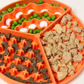 Load image into Gallery viewer, Orange Dog & Cat Lick Mat
