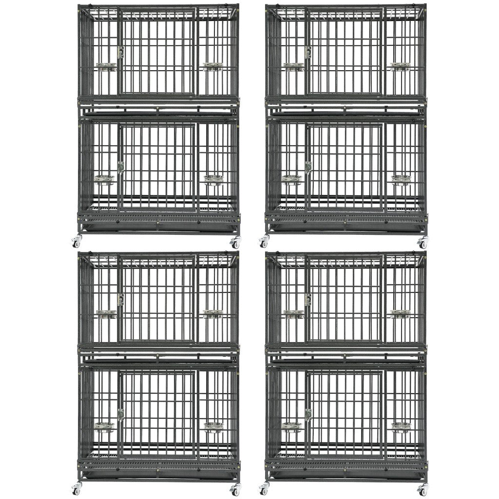 37" Stackable Heavy Duty Dog Crate 371D03
