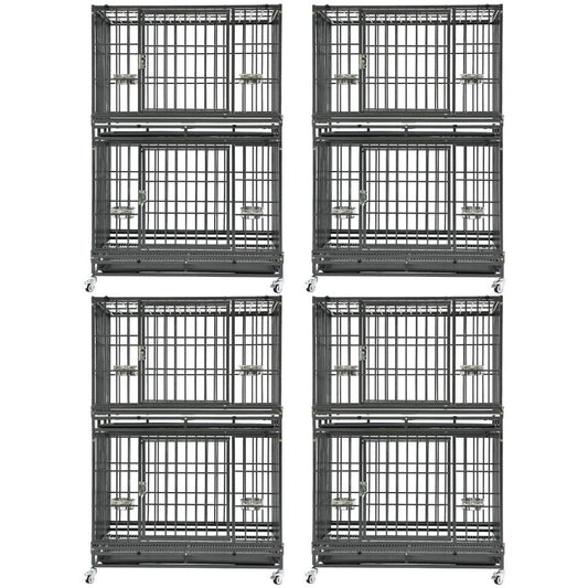 37" Stackable Heavy Duty Dog Crate 371D03