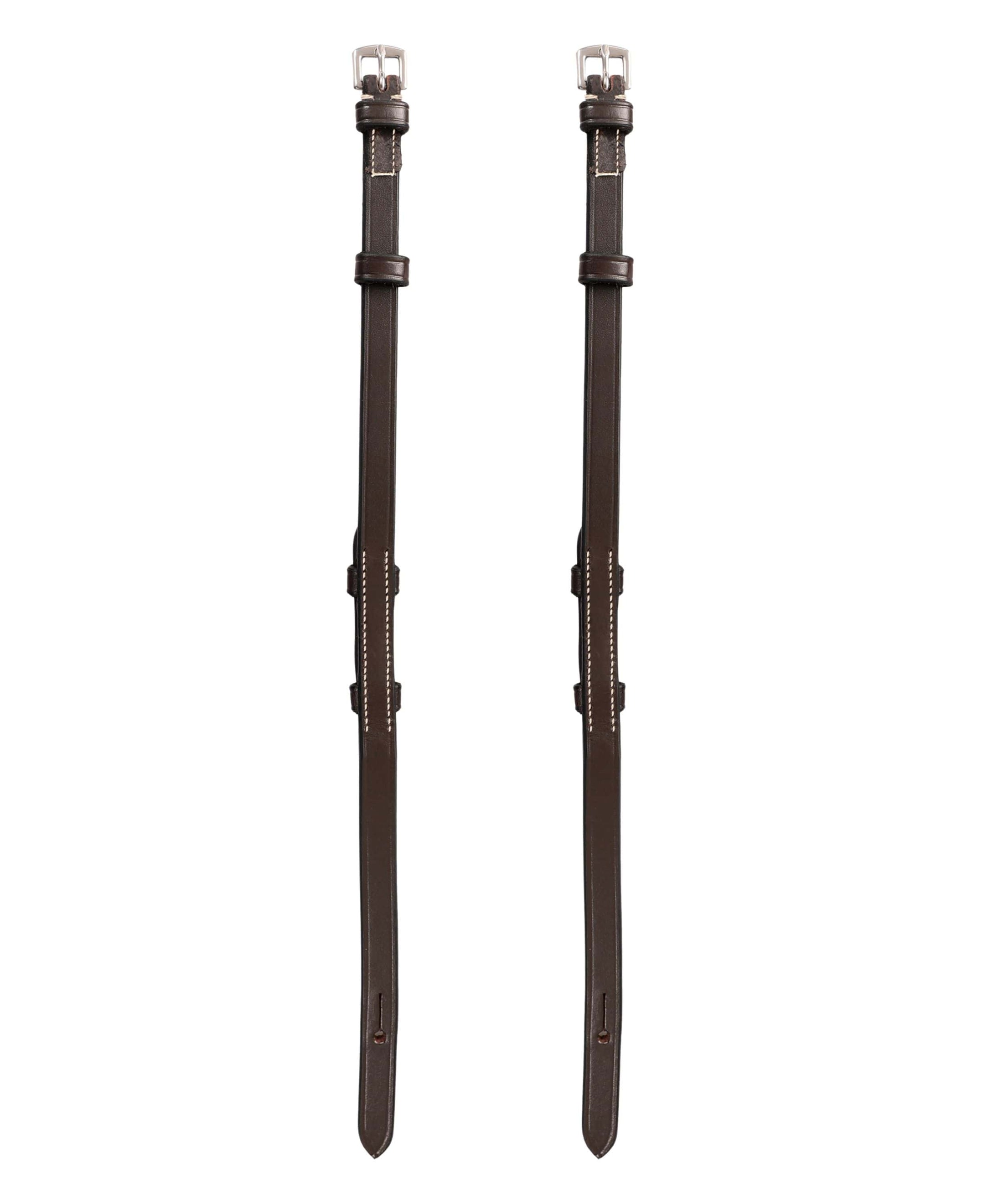 ExionPro Bridle Cheek Pieces With Hook Fastening - White Stitching - Southlake Paws