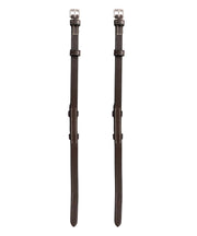 ExionPro Bridle Cheek Pieces With Hook Fastening - White Stitching