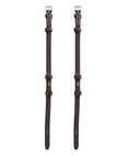 Load image into Gallery viewer, ExionPro Bridle Cheek Pieces With Hook Fastening - White Stitching - Southlake Paws
