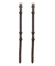 ExionPro Bridle Cheek Pieces With Hook Fastening - White Stitching