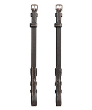 ExionPro Bridle Cheek Pieces With Buckle Fastening - White Stitching