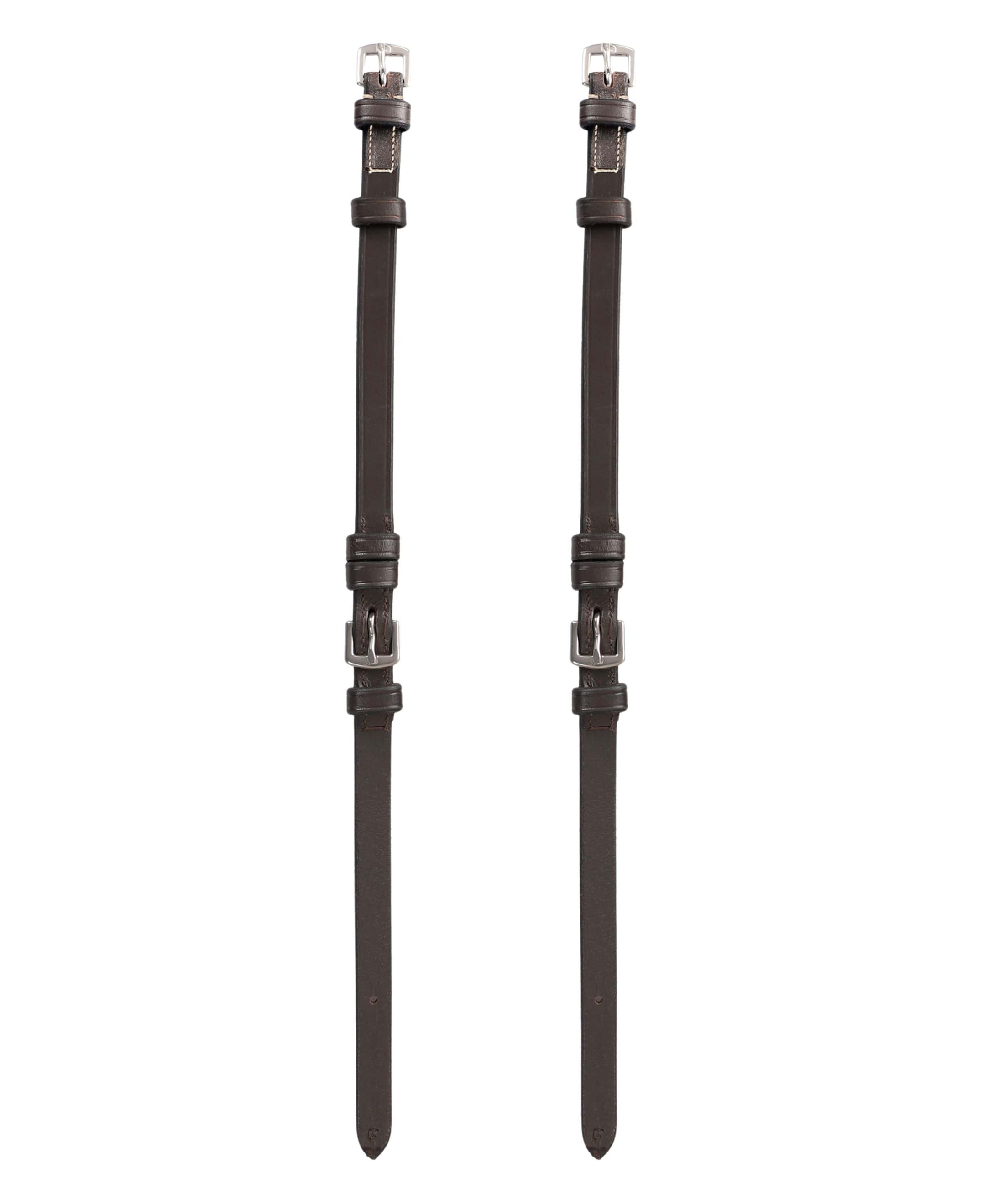 ExionPro Bridle Cheek Pieces With Buckle Fastening - White Stitching - Southlake Paws