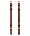 Load image into Gallery viewer, ExionPro Bridle Cheek Pieces With Buckle Fastening - White Stitching - Southlake Paws
