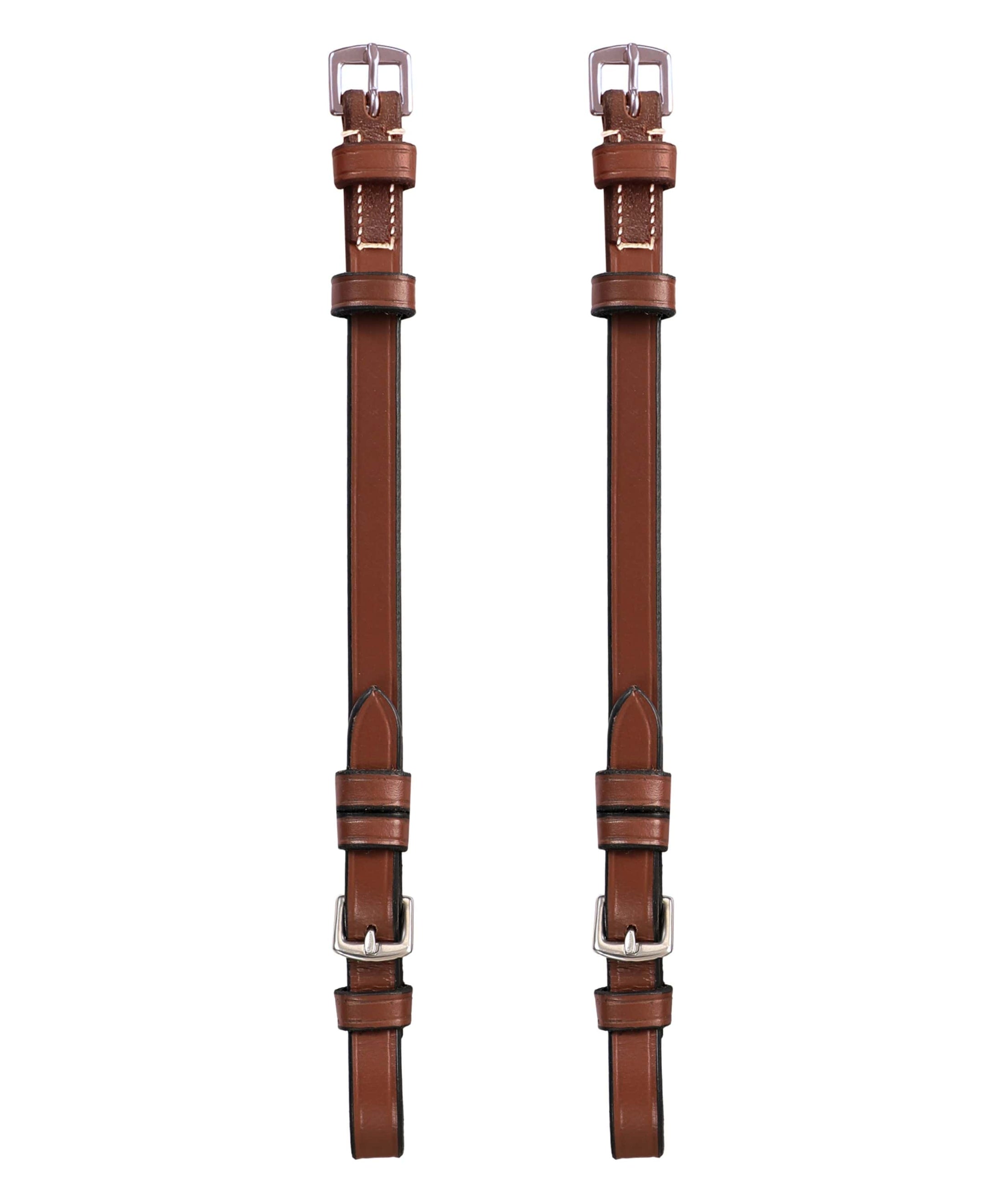 ExionPro Bridle Cheek Pieces With Buckle Fastening - White Stitching - Southlake Paws