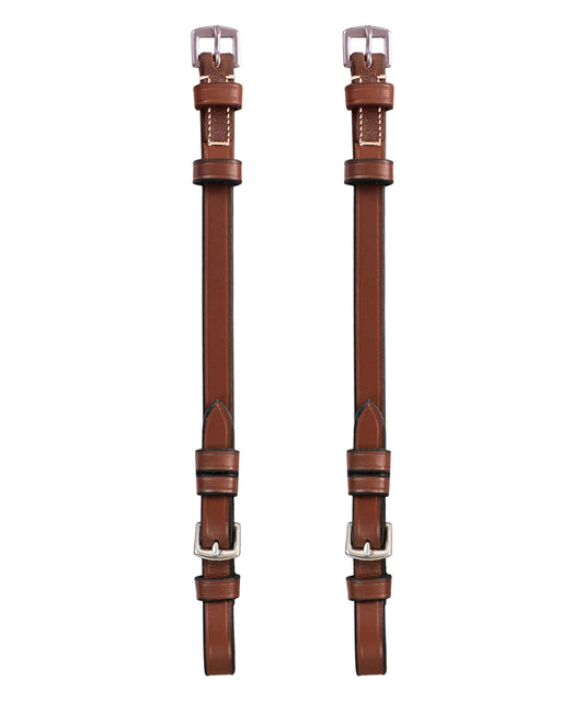 ExionPro Bridle Cheek Pieces With Buckle Fastening - White Stitching - Southlake Paws