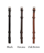 ExionPro Bridle Cheek Pieces With Hook Fastening - Matching Stitching 