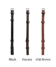 ExionPro Bridle Cheek Pieces With Hook Fastening - Matching Stitching 