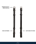 Load image into Gallery viewer, ExionPro Bridle Cheek Pieces With Hook Fastening - Matching Stitching - Southlake Paws
