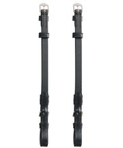 ExionPro Bridle Cheek Pieces With Buckle Fastening - Matching Stitching 