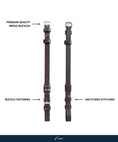 Load image into Gallery viewer, ExionPro Bridle Cheek Pieces With Buckle Fastening - Matching Stitching - Southlake Paws
